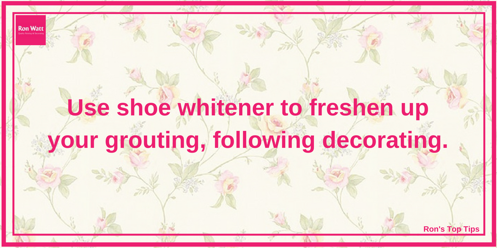 Ron's Top Tips | Shoe Whitener | Quality Painting & Decorating